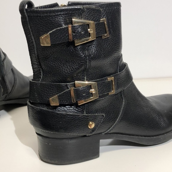 Mark fisher ankle booties | color black with gold buckles | size  5.5M - Picture 7 of 9